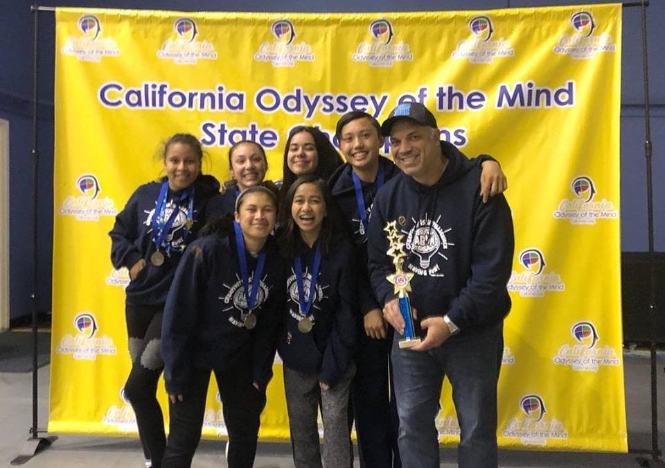 ABVM wins 1st & 3rd place in California State in Odyssey of the Mind competition!