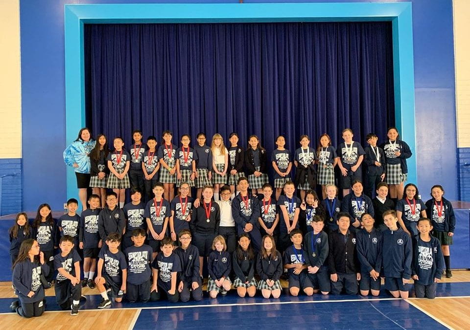 ABVM teams placed 1st, 2nd and 3rd at the 2020 Los Angeles Regional Odyssey of the Mind Competition: We will be sending 5 teams to the State Championships!